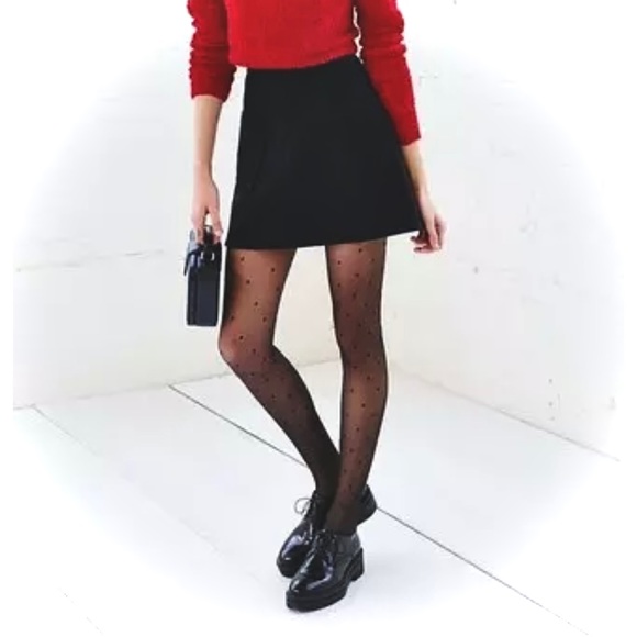 RAG & BONESIsla Black Knot Fit & Flare Skater Sweater Mini Skirt NWOT ⟁